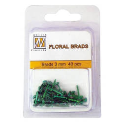 Ćwieki brokatowe - Nellie`s Choice - butelkowa zieleń 3mm